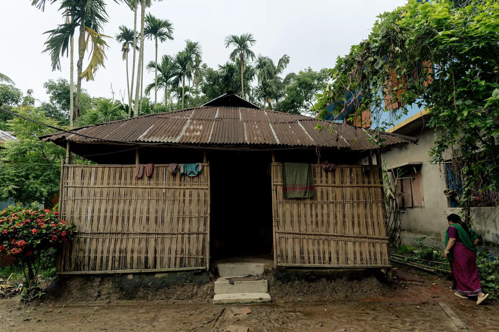Typical Bishnupriya Manipuri "Inchao" (house).